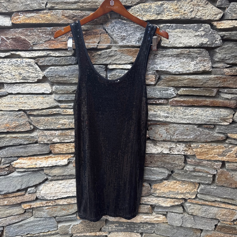 Sequin scoop neck party dress, Kensie dresses